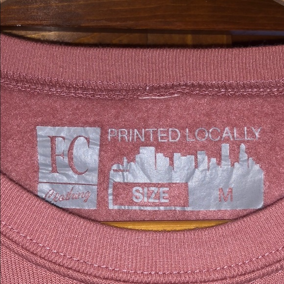 Self love mauve cropped crew neck - Picture 4 of 4